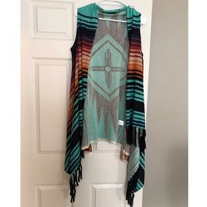 Crazy Train Cardigan Vest